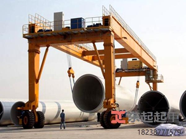 山东济宁轮胎式龙门吊作业前的规划与准备